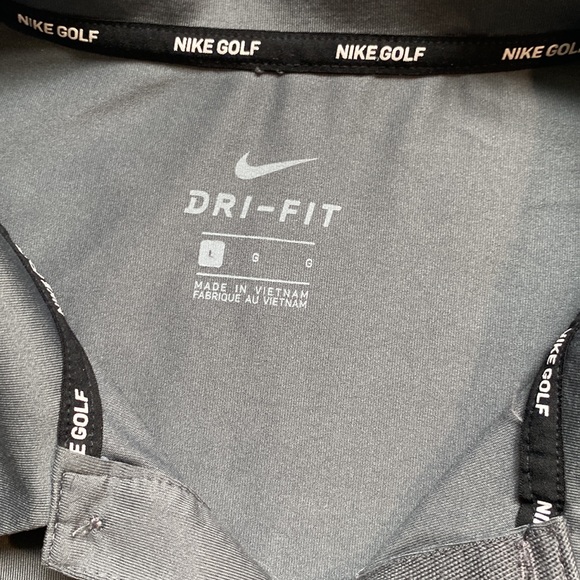 Nike Golf Dri-Fit Dark Grey Polo L - Picture 2 of 3
